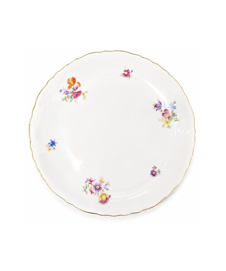 ARABIA 花柄 プレート 約6.5cm 金彩 フィンランド製