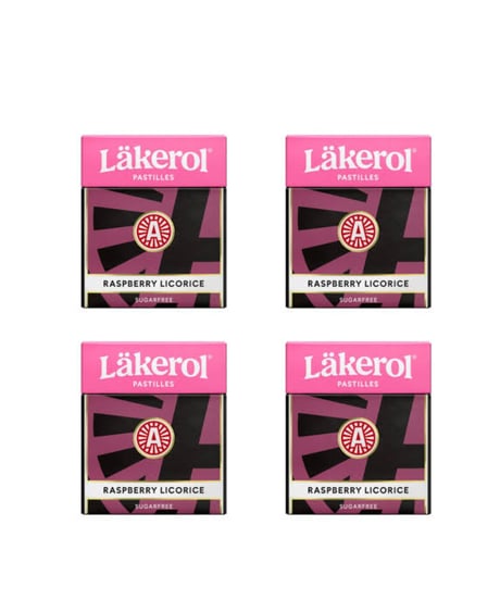 L_kerol ラズベリーリコリスキャンディ 4箱×25g セット
