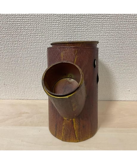 ブリキ ウッド プランター ダブル 19×9×15cm