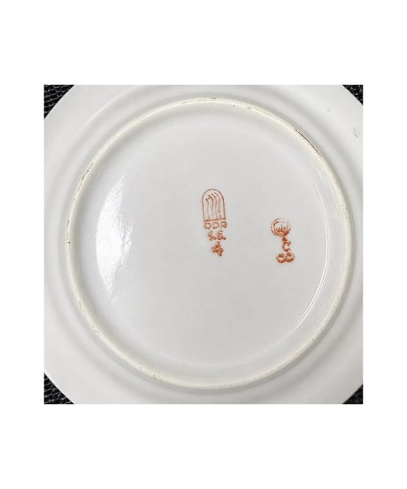 DDR 東ドイツ ヴィンテージ 花柄プレート 約7.5cm