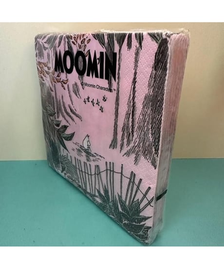 ムーミン柄 ペーパーナプキン ピンク 33cm×33cm