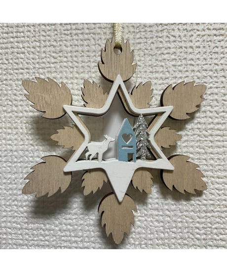クリスマス スノー オーナメント 12cm