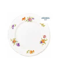 ARABIA ヴィンテージ 花柄 プレート 約19.5cm 金彩 フィンランド 1940年代