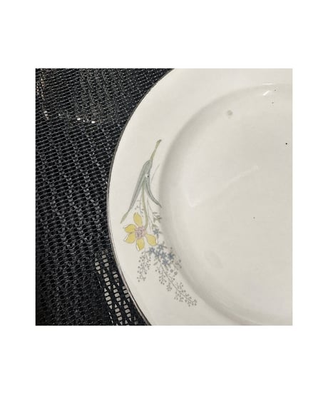 ヴィンテージ 花柄 プレート 7.5cm 陶磁器