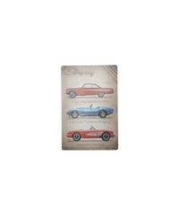 ブリキ看板 Chevrolet Impala Corvette Stingray シボレー コルベット アメ車 名車 壁飾り