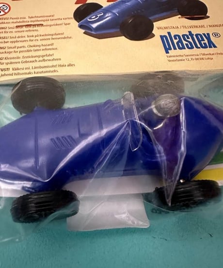 フィンランドのミニカー オレンジ ブルー 2個セット 8cm