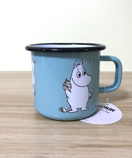 Muurla ムーミン ホーローマグカップ 水色 3.7dL (370mL)