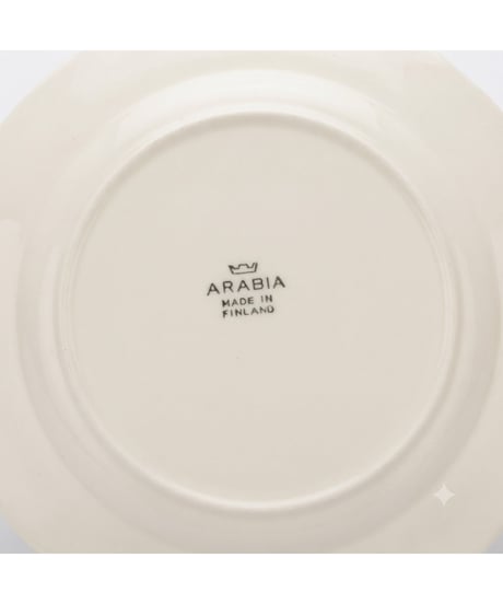 ARABIA Kesakukka ヴィンテージ プレート 約20cm 金彩