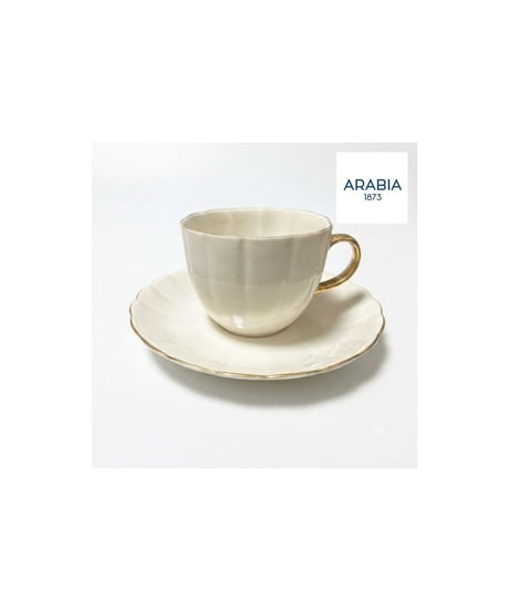 ARABIA Kultakorva カップ＆ソーサー 金彩 フィンランド