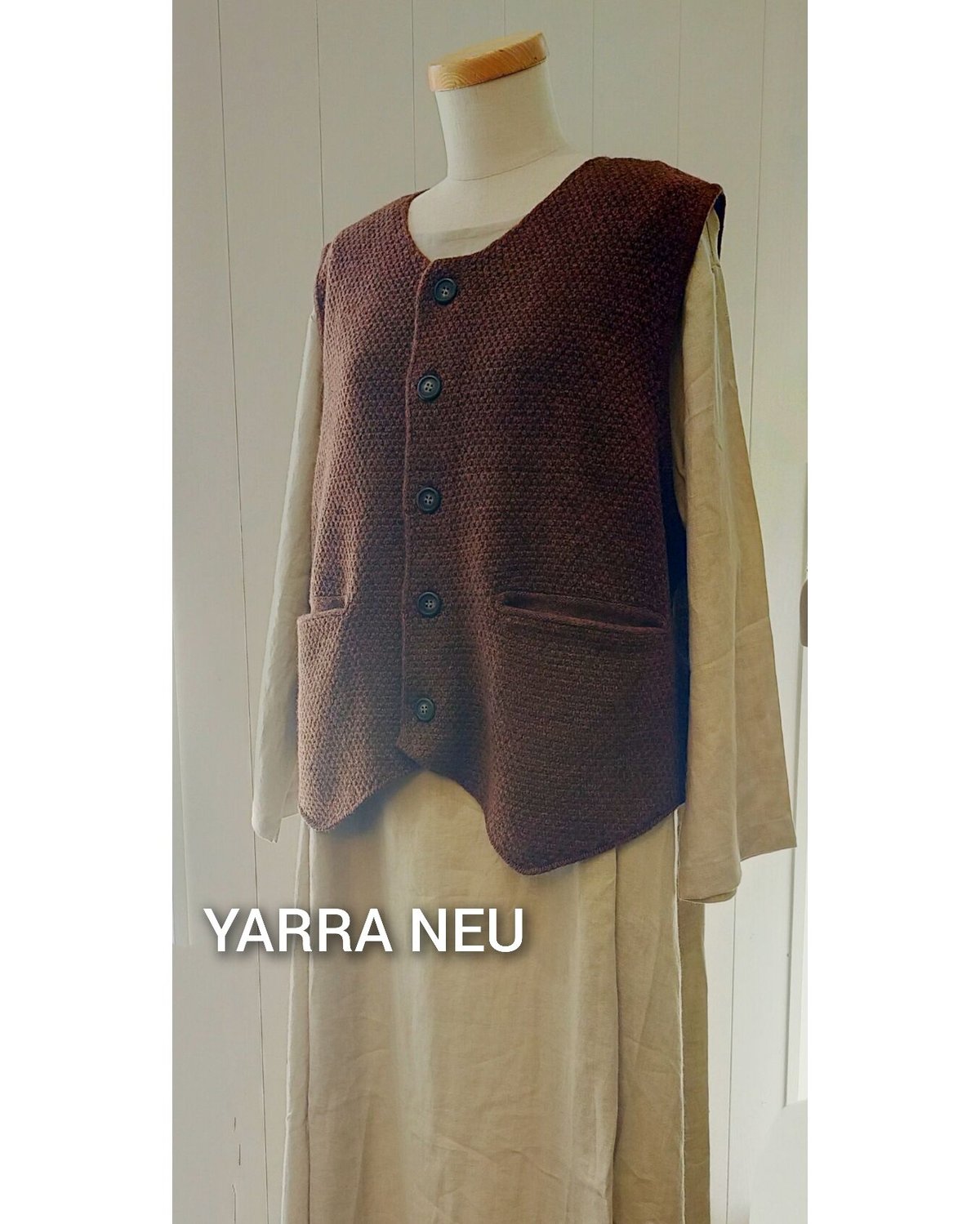 YARRA NEU/ヤクカシミヤ混ニットベスト | mon favori|モン YARRA NEU/ヤクカシミヤ混ニットベスト | mon favori|モン
