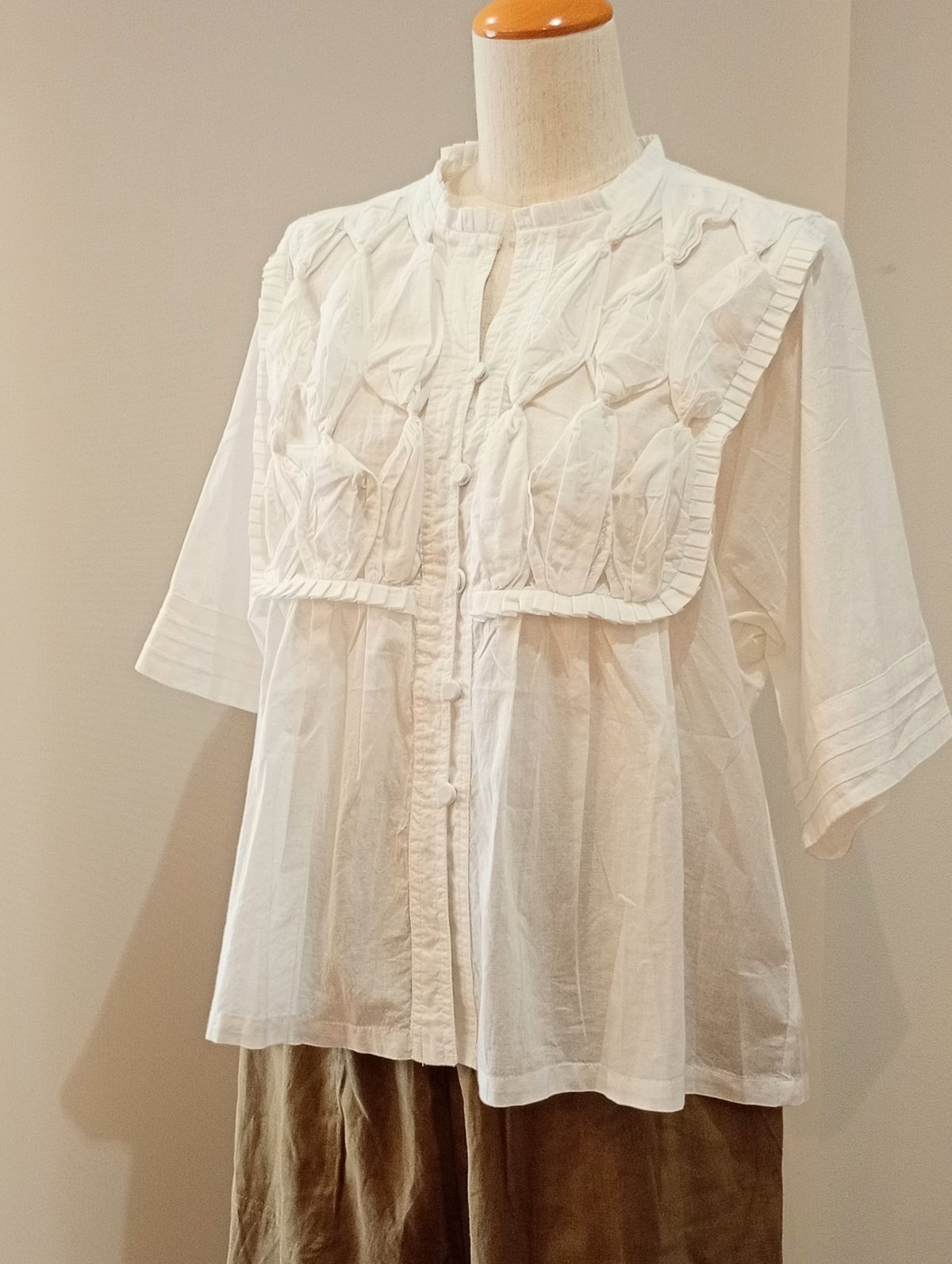 doux bleu／RIBBON TIE ブラウス | mon favori｜モンファヴォリ