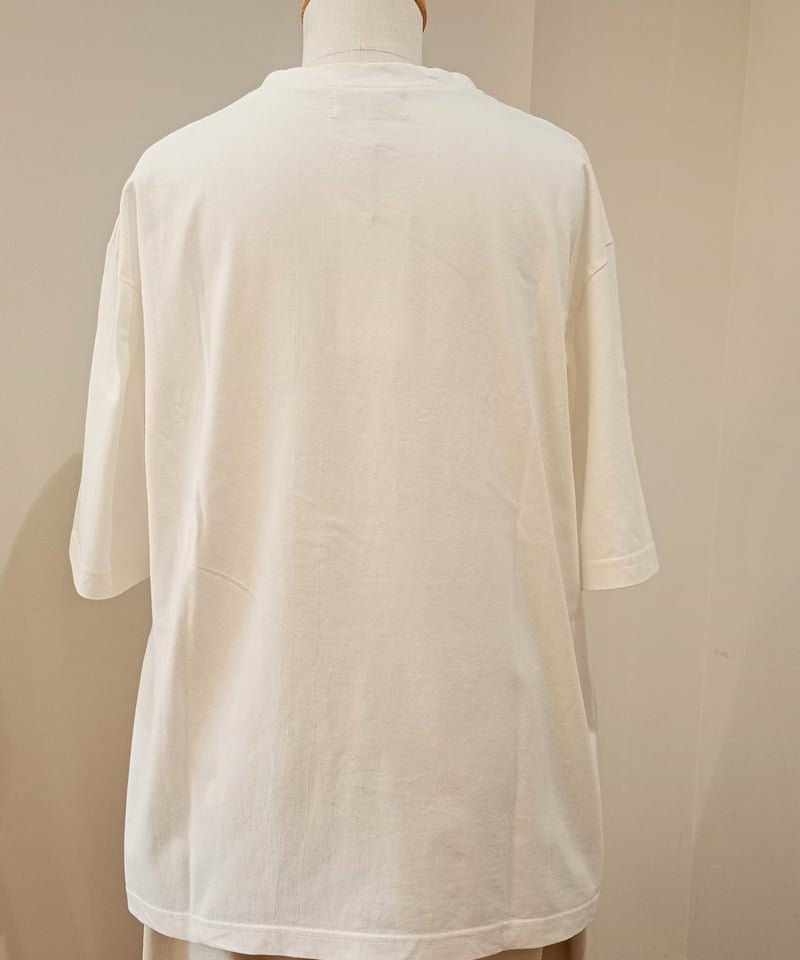 doux bleu／アップリケ刺繍 Tシャツ | mon favori｜モンファヴォリ