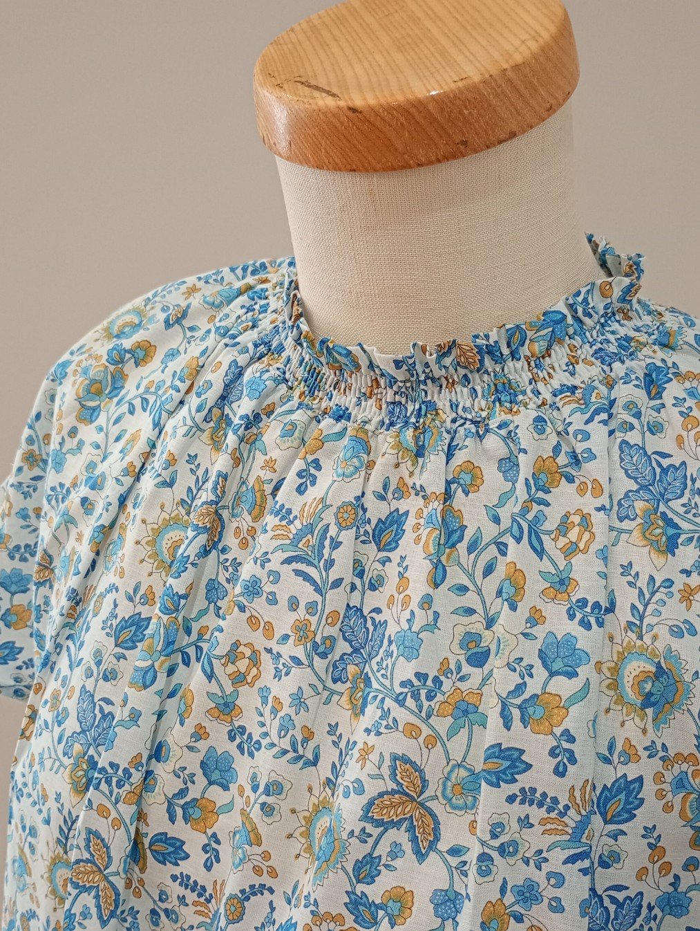 LIBERTYコットンリネン半袖プルオーバー | mon favori｜モンファヴォリ