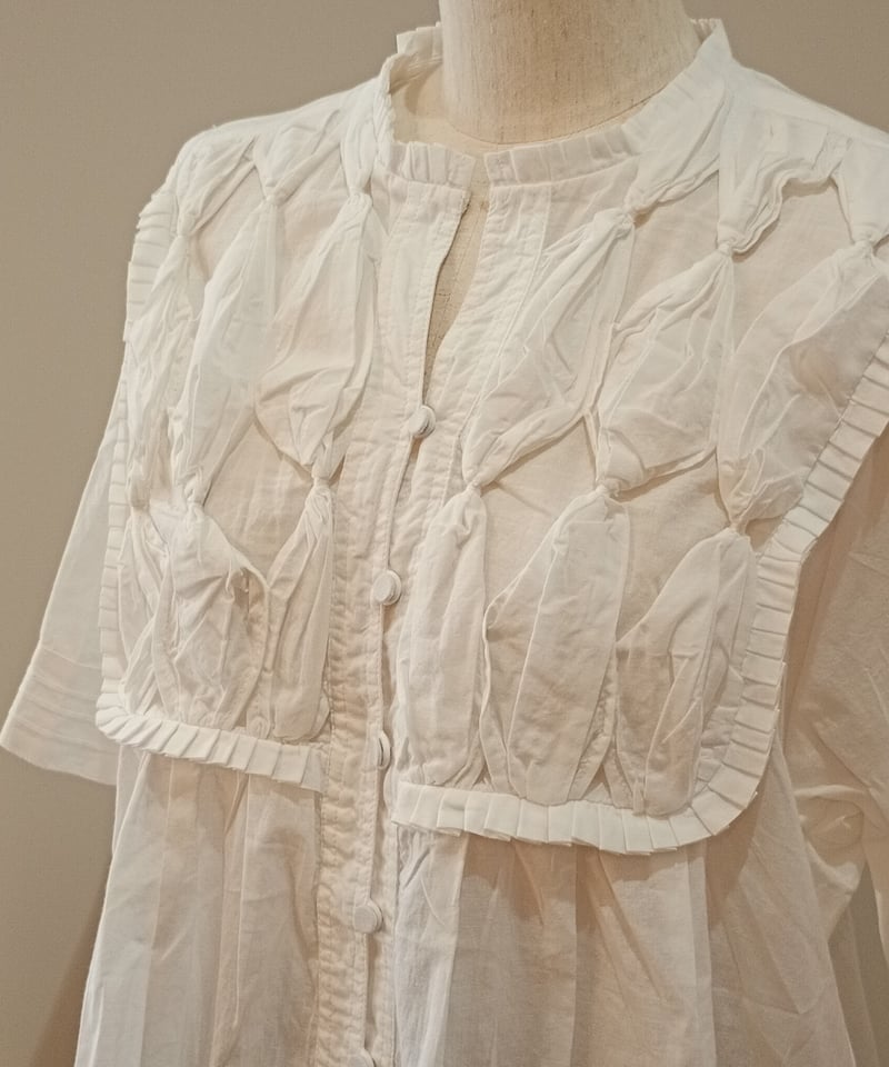 doux bleu／RIBBON TIE ブラウス | mon favori｜モンファヴォリ