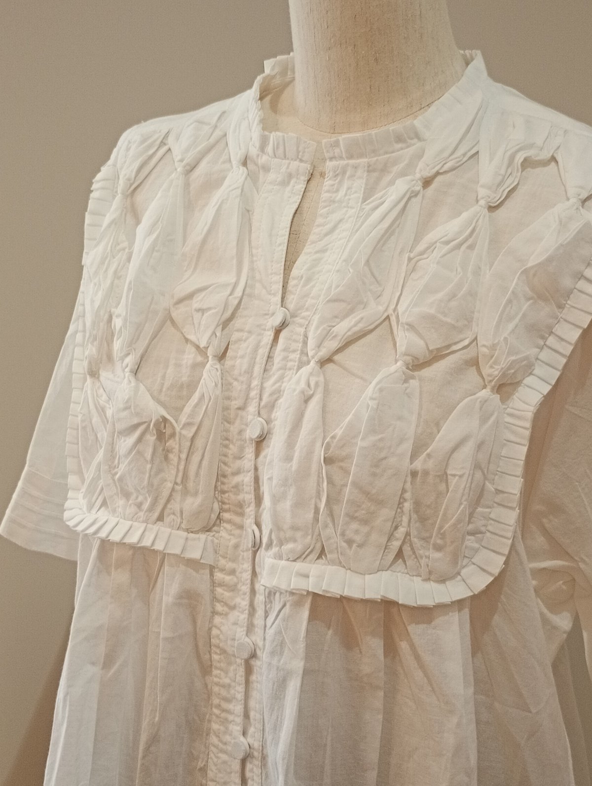 doux bleu／RIBBON TIE ブラウス | mon favori｜モンファヴォリ