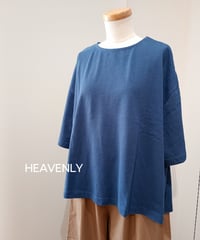 HEAVENLY／コットン リネン カットソー ワイド Tシャツ