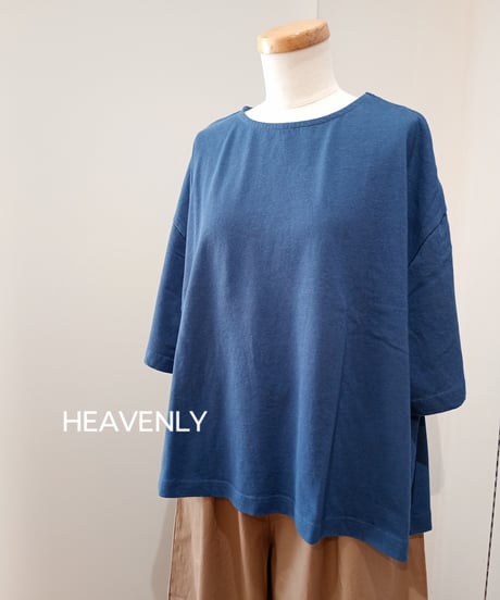 HEAVENLY／コットン リネン カットソー ワイド Tシャツ
