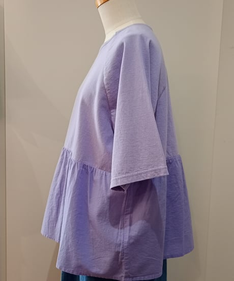 YARRA／布帛コンビウエストギャザープルオーバー