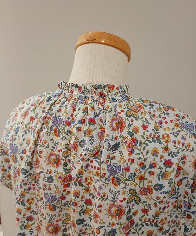 LIBERTYコットンリネン半袖プルオーバー | mon favori｜モンファヴォリ