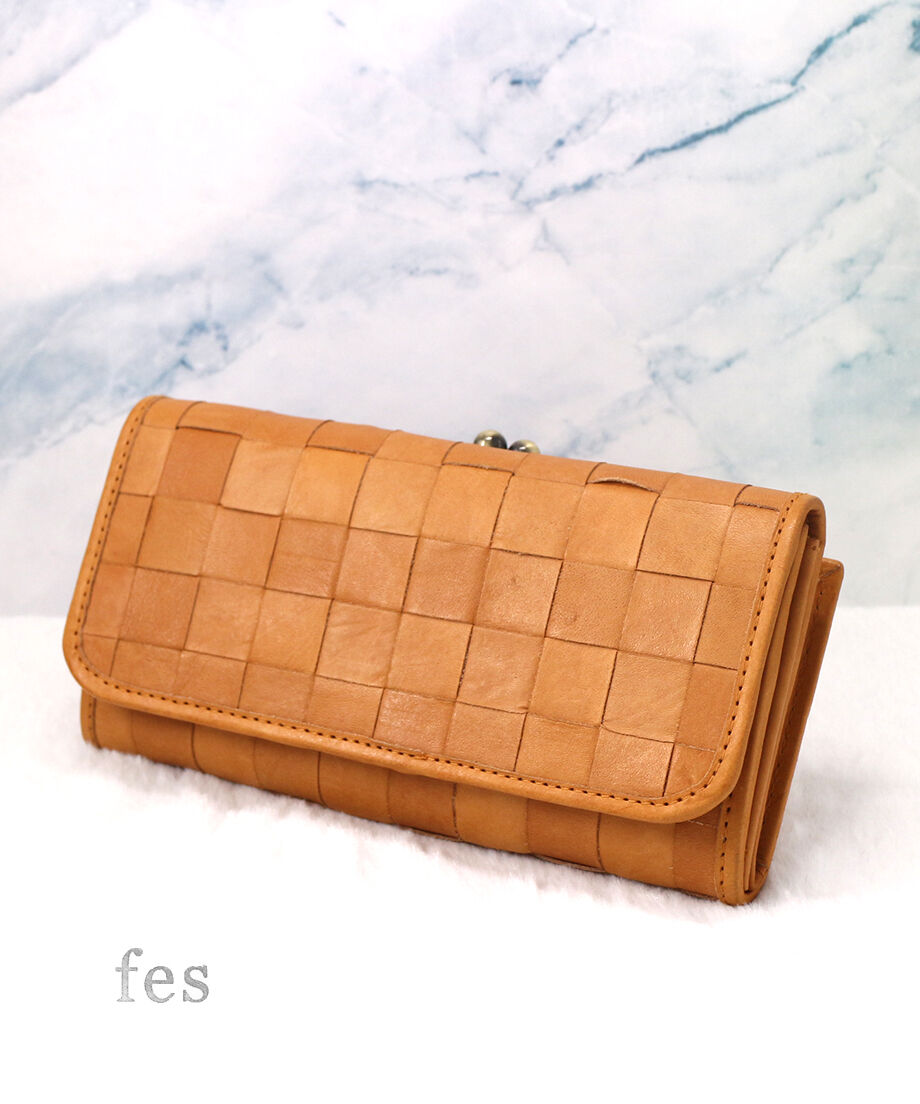 fes長財布 fes／ カウレザーメッシュがま口長財布 | mon favori｜モン