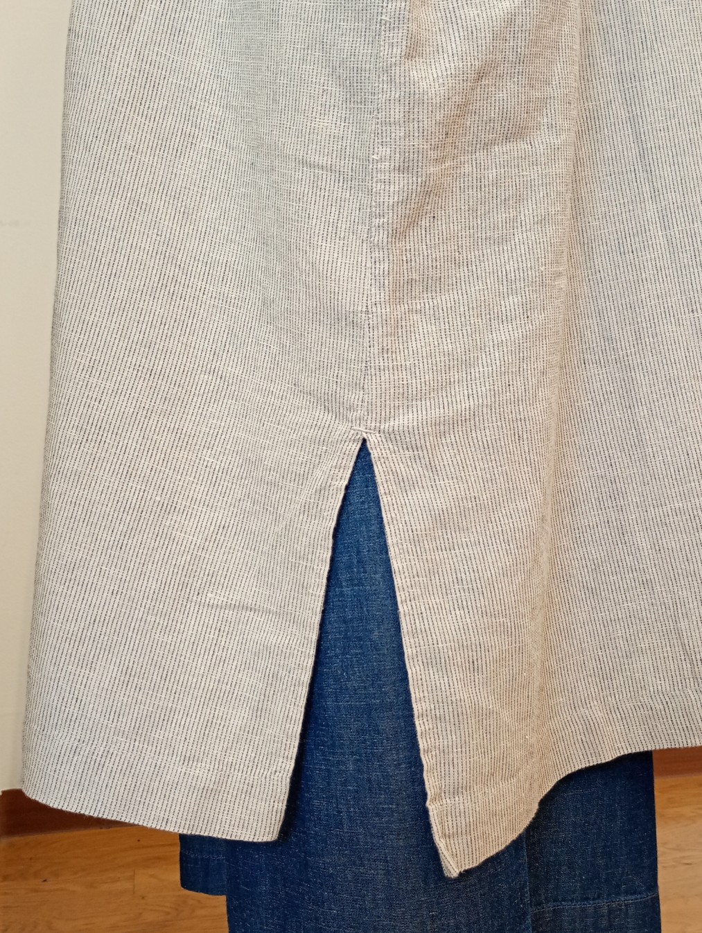 somewearclothing コットンリネンストライプ シャツワンピース somewearclothing コットンリネンストライプ シャツワンピース