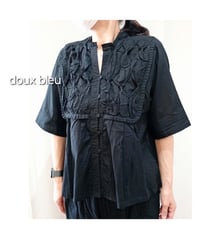 doux bleu／RIBBON TIE ブラウス