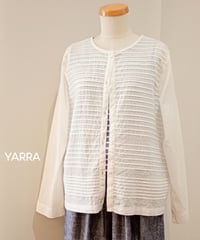 YARRA／INDIAピンタック2WAYブラウス