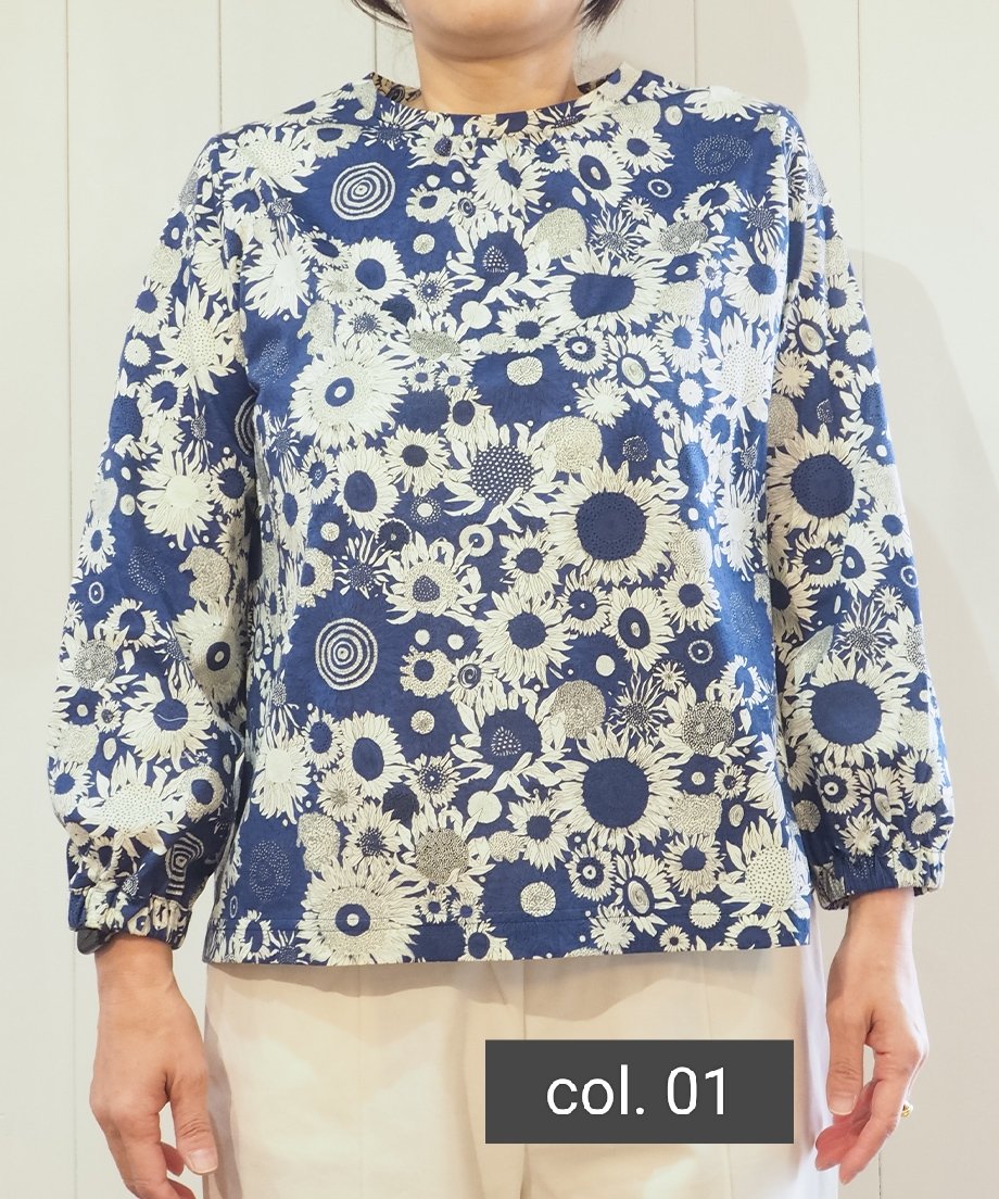sosotto／LIBERTY PRINT 9分袖ブラウス | mon favori｜モン