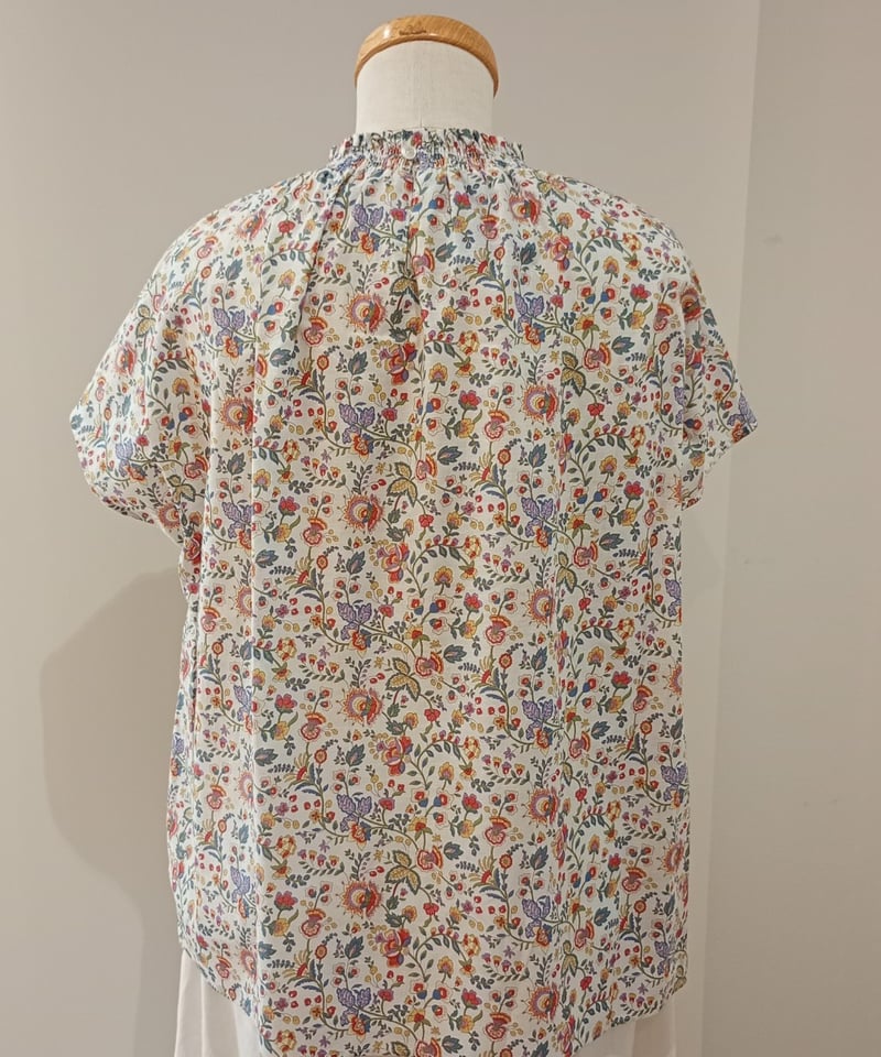 LIBERTYコットンリネン半袖プルオーバー | mon favori｜モンファヴォリ