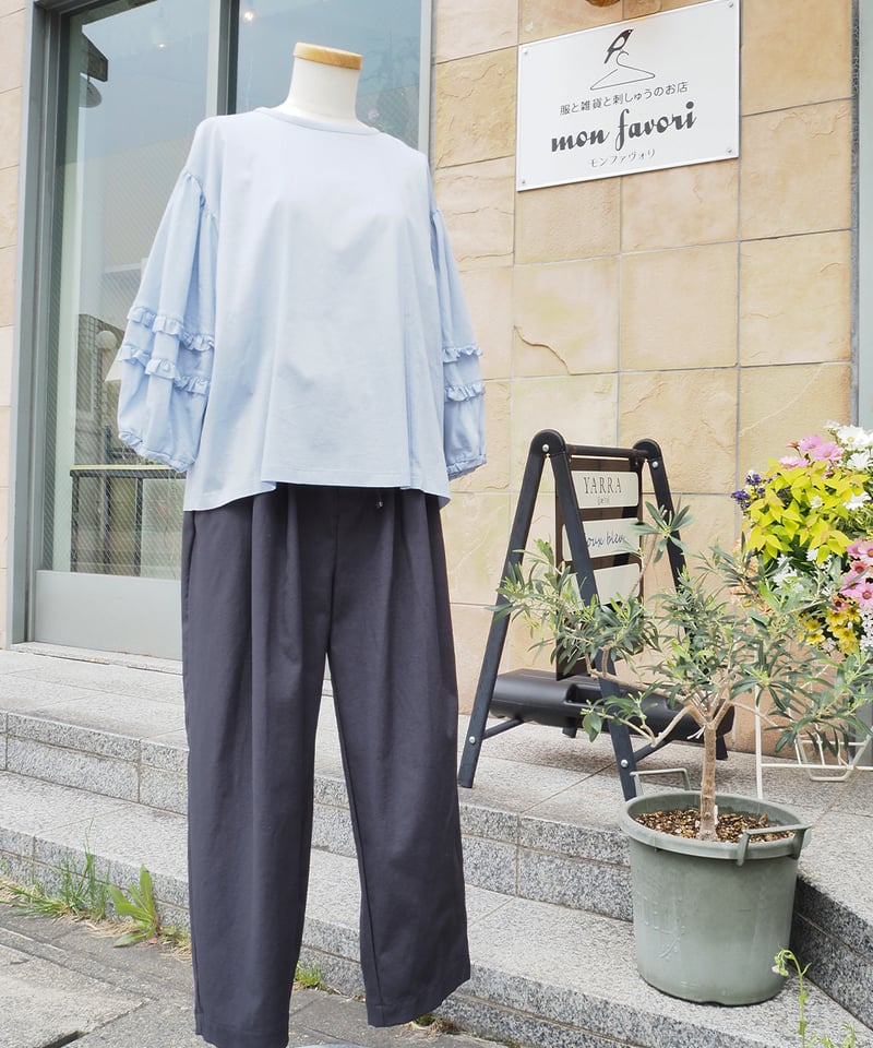 【新品タグ付き】Theoryluxe　リネンブレンドパンツ　ブルー BREEZY FEELING | Theory luxe（セオリーリュクス）公式通販サイト