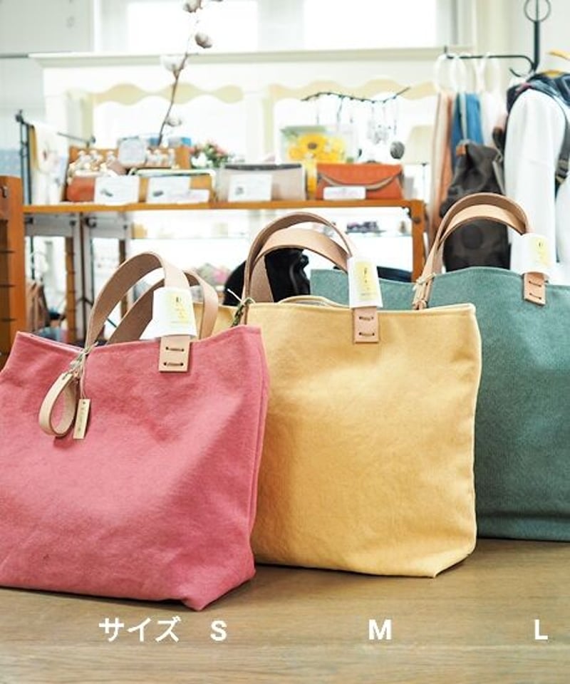 れんげの家 帆布トートバッグ（M） | mon favori｜モンファヴォリ