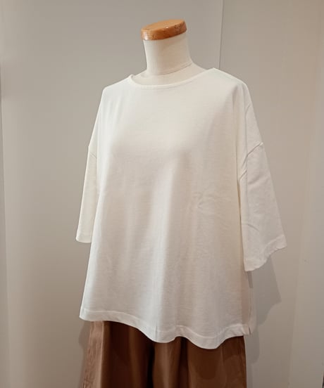 HEAVENLY／コットン リネン カットソー ワイド Tシャツ