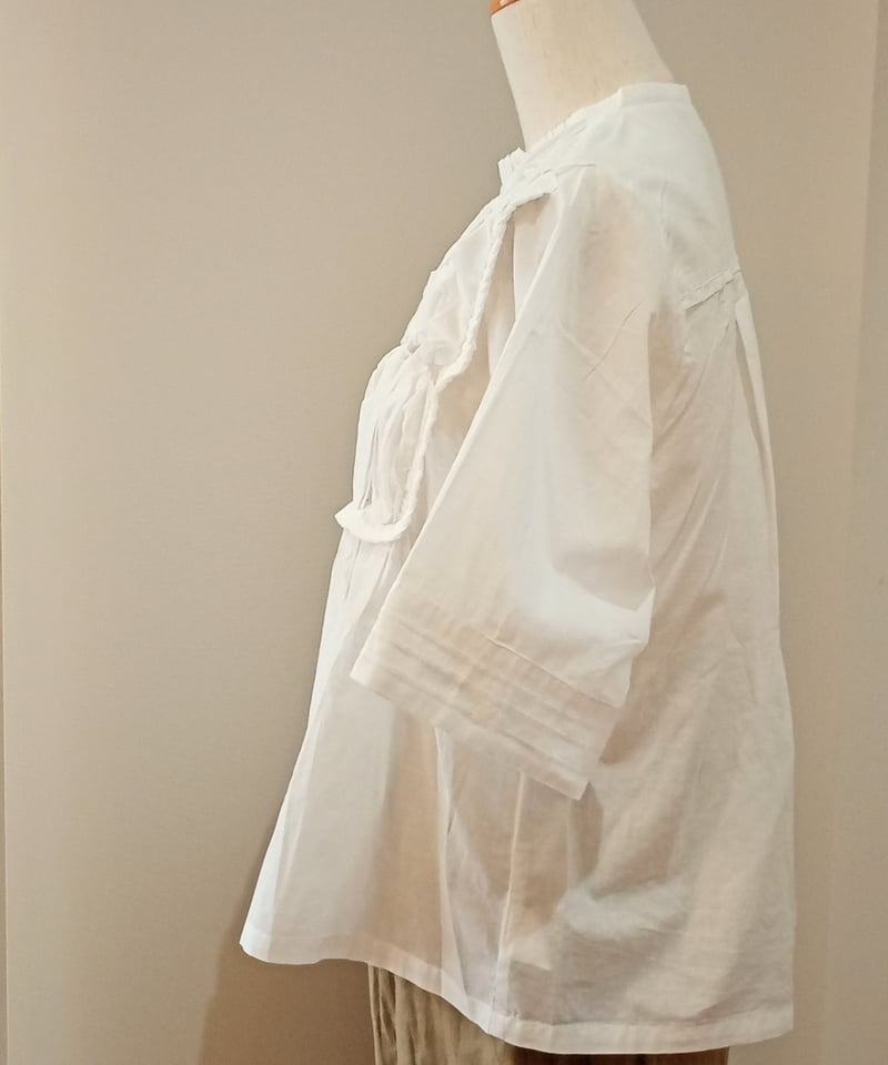 doux bleu／RIBBON TIE ブラウス | mon favori｜モンファヴォリ