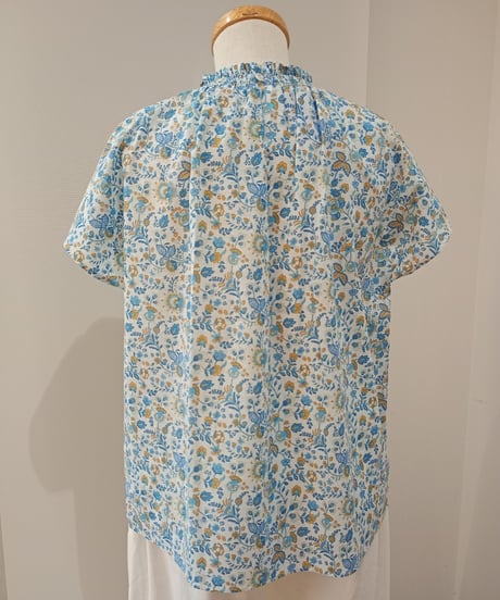 LIBERTYコットンリネン半袖プルオーバー