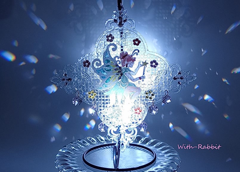 スワロフスキーメインクーン　オブジェ Swarovski Crystal 