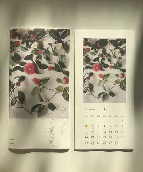 2026年カレンダー花と果実