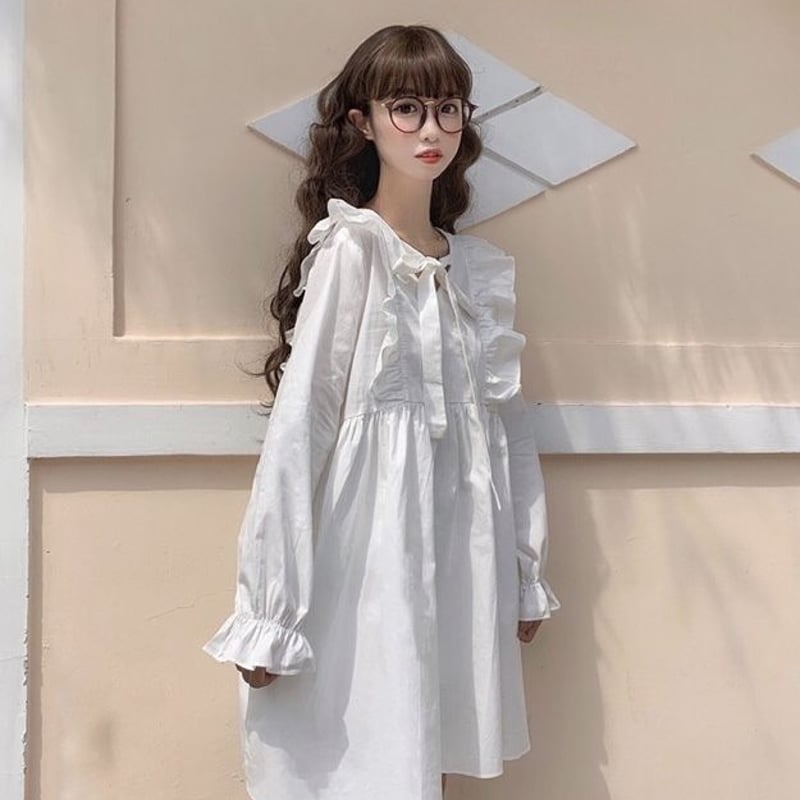 00s fairy core ビッグフラワー レースフリルワンピース 森ガール 00s fairy core ビッグフラワー レースフリルワンピース 森