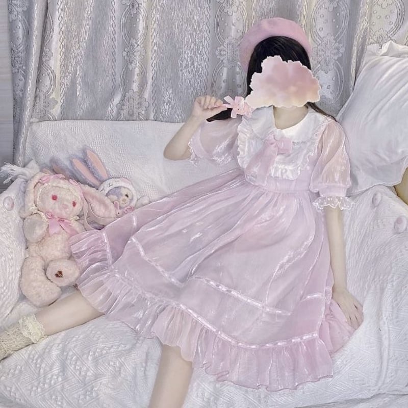 ゆめかわサテン風ワンピース | Fancy ☆World