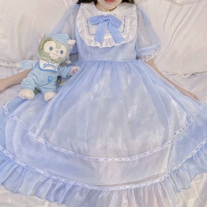 ゆめかわサテン風ワンピース | Fancy ☆World