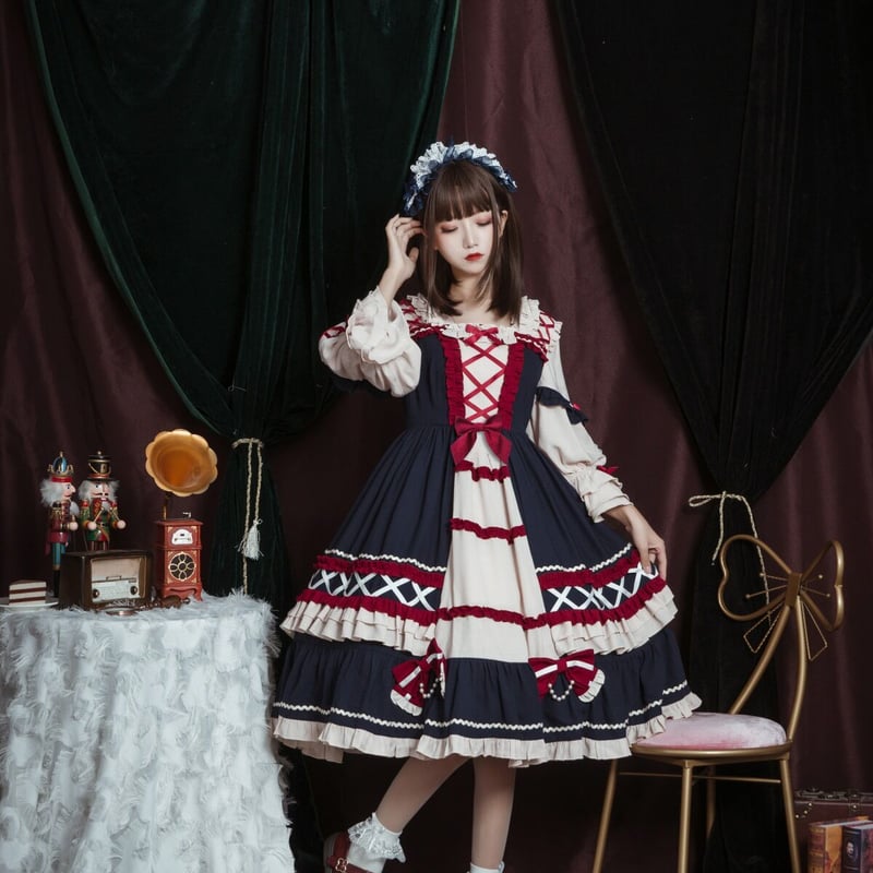【デニーロ】ロリータワンピース クラシカルロリータお嬢様ドレスワンピース – レディース