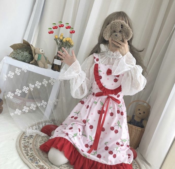 さくらんぼのジャンパースカート | Fancy ☆World