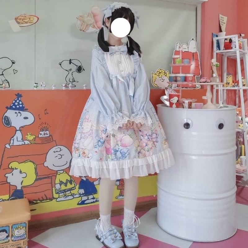 うさぎ苺の妖艶なロリータワンピースセット | Fancy ☆World