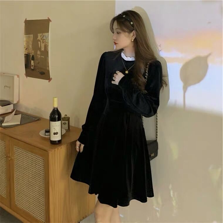 クラシカルベロアワンピース クラシカルベロアワンピース | kawaii -outlet- | axes femme online