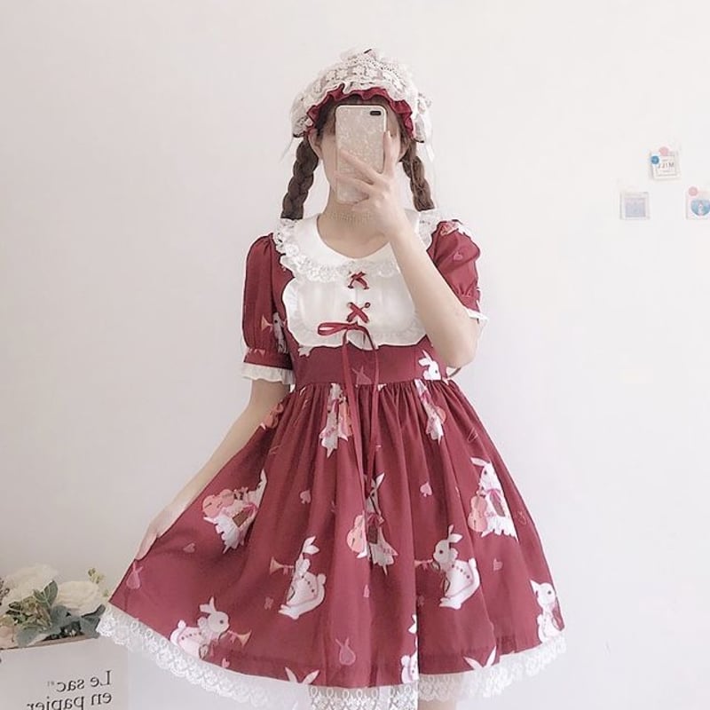 うさぎの音楽会ロリータワンピース | Fancy ☆World