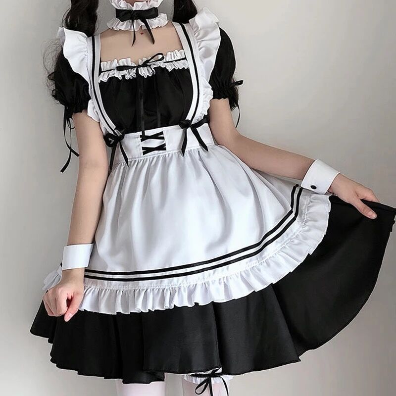 黒猫ちゃんのメイド風ワンピース | Fancy ☆World