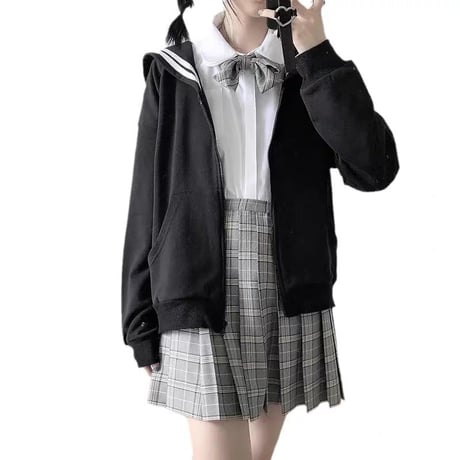 セーラー服風パーカー