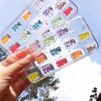 くまさんカラフルグミのスマホケース