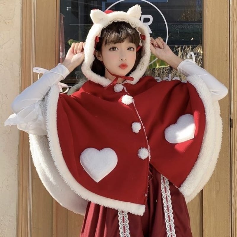 クリスマス♥️ハートの天使ポンチョ | Fancy ☆World