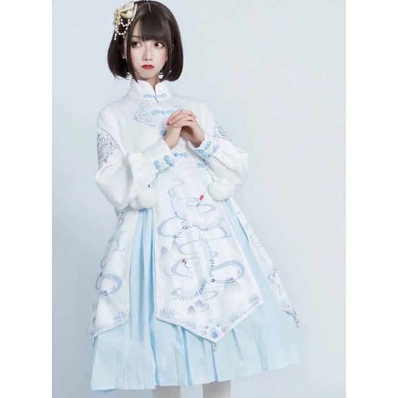天空のチャイナ服ロリータワンピース | Fancy ☆World