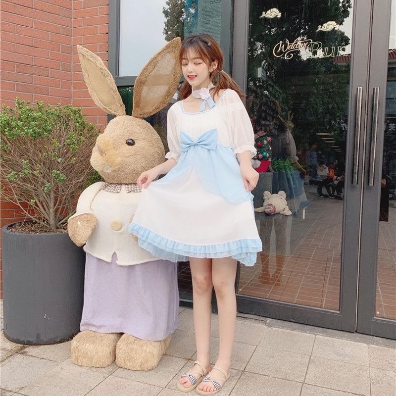 ウサギシースルーワンピース